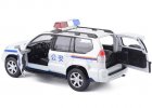 White Kids 1:32 Scale Police Toyota LAND CRUISER PRADO Toy