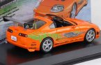 Orange 1:43 GreenLight Diecast Toyota Supra MK IV Model