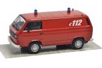 Red 1:43 Scale Fire Fighting Diecast VW T3a FEUERWEHR Model