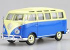 Blue 1:24 Scale Maisto Diecast Volkswagen T1 Van Bus Model