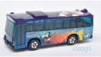 Mini Scale Blue TOMY Die-Cast Disney Mitsubishi Bus Toy