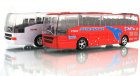 1:70 Scale Red / Blue / Yellow / White Pull-Back Tour Bus