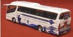 1:76 Scale CORGI Brand White-Blue Single-Deck Tour Bus Model