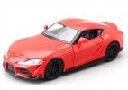 1:32 Scale Black / Yellow / Gray / Red Diecast Toyota Supra Toy