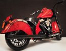 Red Large Scale Handmade Tinplate 1947 Indian Motorcycle Model