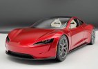Red 1:18 Scale Diecast Tesla Roadster Car Model