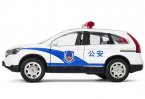 1:32 Kids White / Black Police Theme Diecast Honda CR-V Toy
