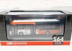 White-Orange 1:76 Scale NO.S64 Diecast BYD K9R City Bus Model
