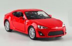 Red Kids 1:36 Pull-Back Function Welly Diecast Toyota 86 Toy