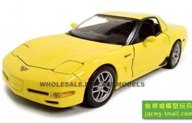 Yellow 1:18 Scale Maisto Diecast Chevrolet Corvette Z06 Model