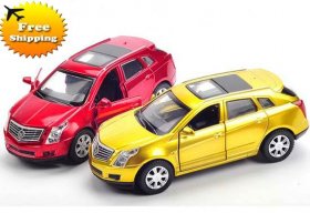 Kids 1:43 Scale Red / Golden Diecast Cadillac SRX Toy