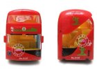 Large Scale Cartoon Figures Red Kids Electric Double Decker Bus