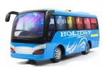 Kids Large Scale Green / Blue Plastic Holiday Coach Bus Toy
