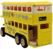 Mini Scale Kids Yellow / Red / Blue Double Decker Tour Bus