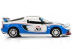 Kids 1:36 Scale White-Blue Diecast Lotus Exige R-GT Toy