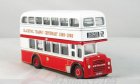 1:87 Scale Red-white Corgi London Double Decker Bus Model