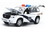 Kids 1:32 Scale White Police Theme Diecast Toyota Land Cruiser