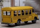 Medium Scale Iron Made Retro Style Yellow School Bus Model