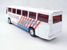 Kids White Pull-back Function Super City Bus Toy