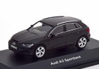 Blue / Black 1:43 Scale Diecast 2020 Audi A3 Sportback Model