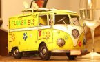 Medium Scale Yellow Tinplate 1962 VW Flower Bus Model