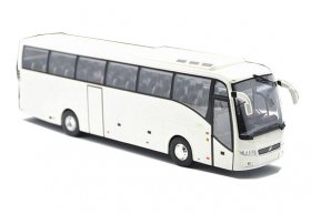 White 1:43 Scale Eligor Die-Cast Volvo 9700 Tour Bus Model
