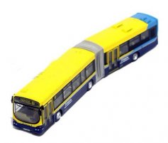 1:76 Scale Yellow-Blue CORGI Articulated Design Dublin Bus Model