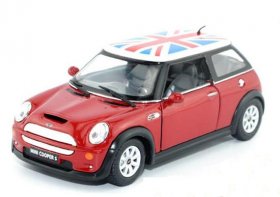 Kids Yellow / Blue / Green / Red Diecast Mini Cooper S Toy