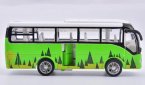 Kids Red / Yellow / White / Green Diecast Coach Bus Toy