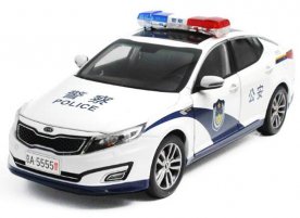 1:18 Scale White Police Diecast Kia K5 Model