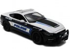 1:18 Scale Black-White Police Diecast 2015 Ford Mustang GT Model