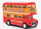 1:50 Scale Kids Red London Double-decker Bus Toy