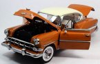 Orange 1:18 Scale SunStar Diecast 1954 Chevrolet BEL AIR