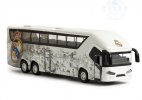 Kids Real Madrid CF Painting White Diecast Coach Bus Toy