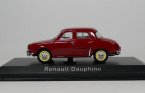 Red 1:43 Scale Diecast Renault Dauphine Model