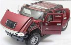 Army Green / Wine Red 1:18 Diecast Hummer H2 SUT Concept Model