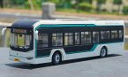 1:50 Scale White Diecast Sunwin iEV12 City Bus Model