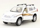 White 1:32 Scale Kids Toyota Diecast LAND CRUISER PRADO Toy