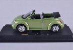 Green 1:24 Scale Burago Diecast VW New Beetle Cabrio Model