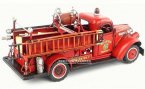 Red Large Scale Vintage 1941 Chevrolet Fire Fighting Truck Model