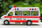 1:32 Scale Green / Red Iveco Ambulance Bus Toy
