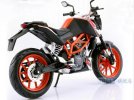 Black 1:12 Scale Diecast KTM DUKE 390 Motorcycle Model