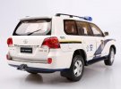 White 1:18 Scale Police Diecast 2012 Toyota Land Cruiser Model