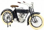 1:6 Tinplate Black Retro 1909 Harley Davidson V-Twin Model