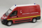 Red 1:43 Scale Diecast Peugeot BOXER Model