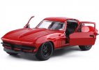 Red 1:32 Scale JADA Kids Diecast 1966 Chevrolet Corvette Toy
