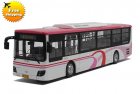 White-Pink 1:43 Diecast ShangHai Daewoo City Bus Model