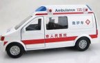 Kids White 1:32 Scale Ambulance Bus Toy