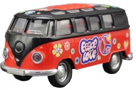 Pink / Orange / Red / Blue Kids 1:32 Diecast VW Bus Toy