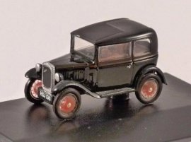 1:76 Scale Oxford Black Diecast Austin Car Model